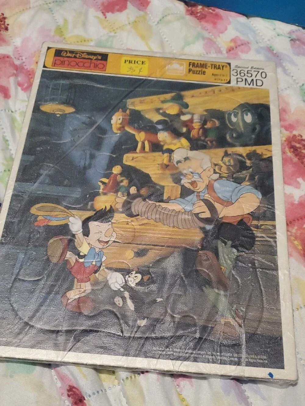 Vintage Disney The Jungle Book & Pinocchio Kids Jigsaw Puzzles         2 Puzzles